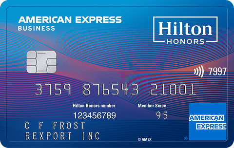 Hilton Honors Business Card cover